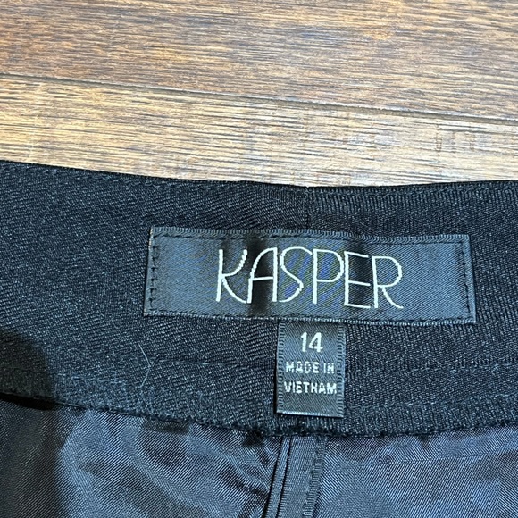 NWOT Kasper Black Dress Pants Size 14 - Picture 4 of 9